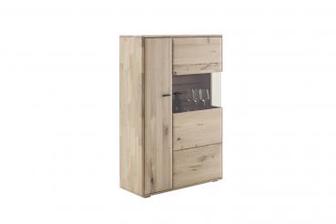 Highboard GIRONA T22 Balkeneiche in Kristalleiche geölt